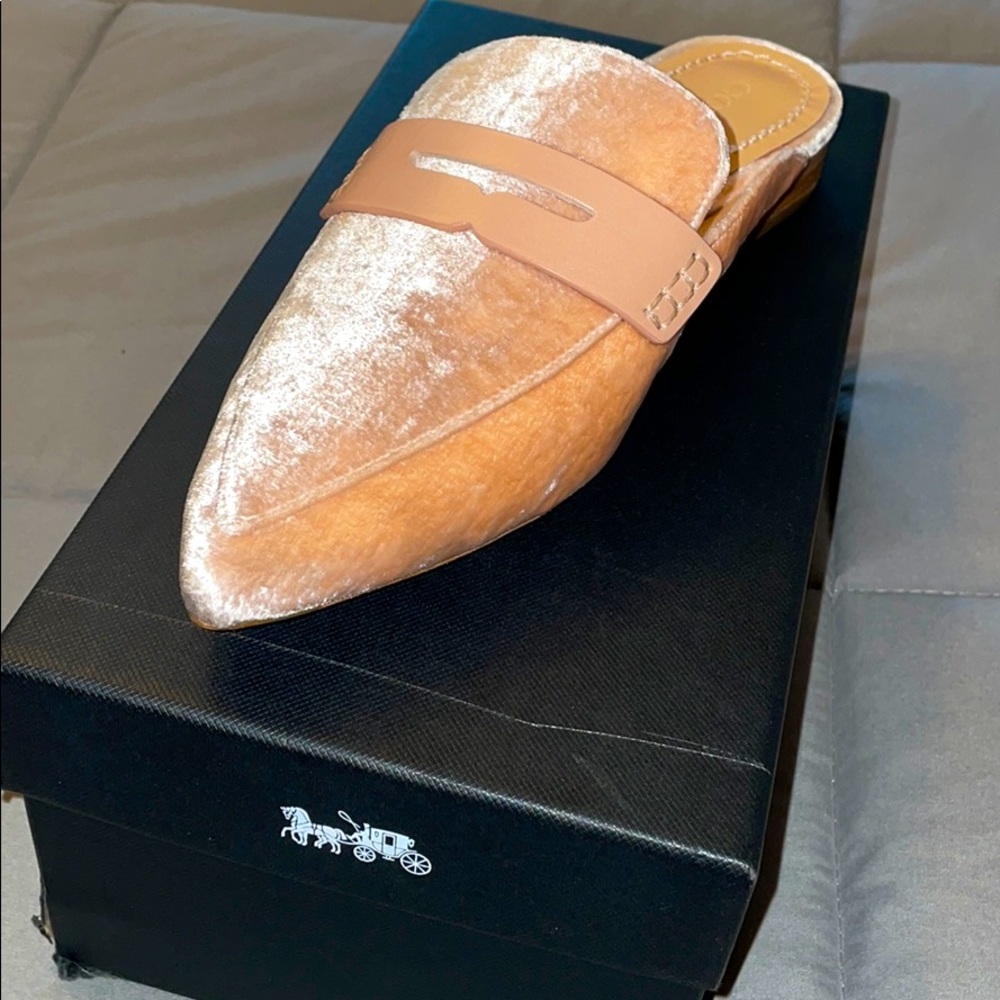 NWT velvety Coach slip on loafers